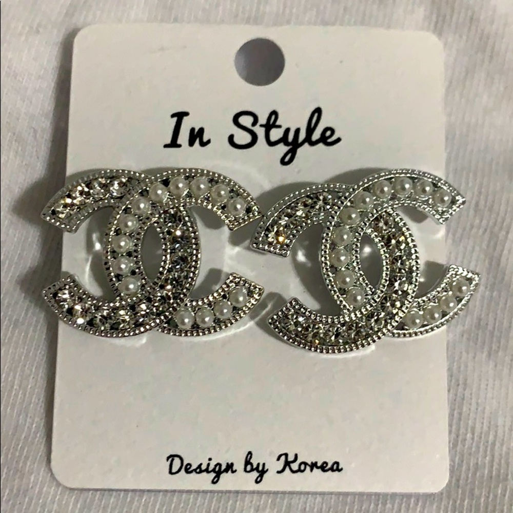 Silver earrings